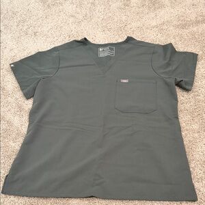 Figs dark green Caterina Scrub Top
